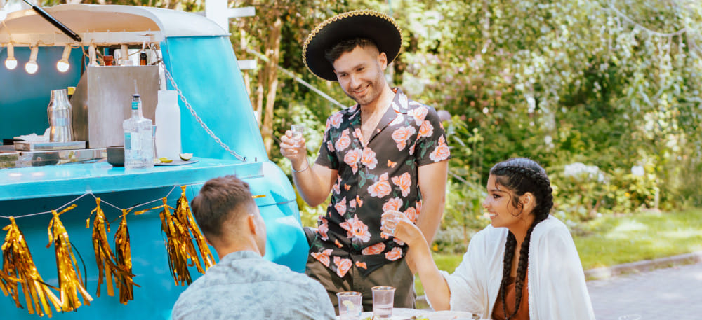 Business idea: food truck for a wedding!